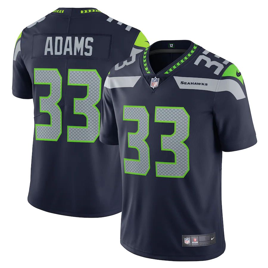 Men Seattle Seahawks #33 Jamal Adams Nike College Navy Vapor Limited NFL Jersey->seattle seahawks->NFL Jersey
